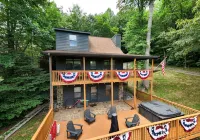 Lakefront Home & Guest House with Two Docks, and Breathtaking Mountain Views! - Mountain view