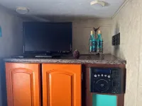 Tiny travel trailer with enough room to relax after hitting the nearby springs. - Homestays