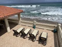 Oceanfront 3 Bdrm House on Surf Beach near Rincon with Private Beach Access - Wi-Fi