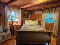Private Log Cabin with Hot Tub and Mountain Views on 14 Acres, Pet Friendly!