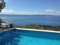 Villa in Podgora with pool, sea view, quiet location, for 2-6 people, free WiFiI - Havudsigt