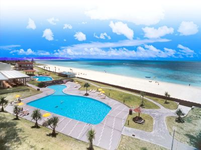 屋外プール 久米島イーフビーチホテルの写真