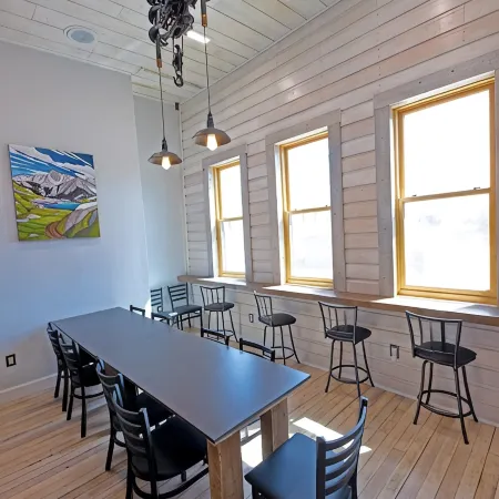 The Bokonon is a unique space in Twin Bridges. Art gallery style.