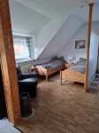 Apartment Lüttje Amselnüst - central location directly on the dike with balcony - バルコニー
