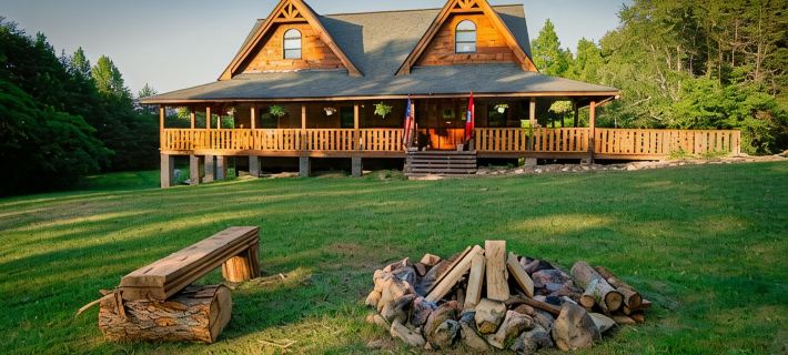 Bear Pause Log Cabin in the Great Smoky Mountains Hotels in Cocke County