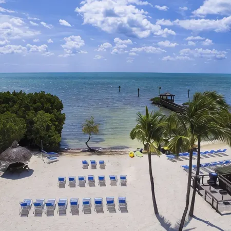 Two Spectacular Ocean Views from the Living Room and Master Bedroom of the Condo Hotels in Tavernier