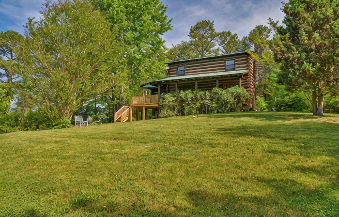 Classic Log Cabin 15 minutes to downtown Asheville-fire pit, pond, fireplace