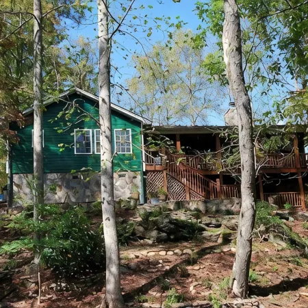 NC Cabin Creekside: Stunning Creek Views, Sleeps 7 —5 Stars