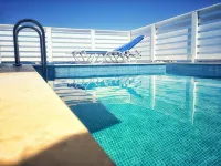 Luxury apartment in Crete with private pool, sea and mountain views.