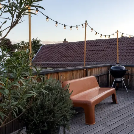 Stylish apartment with large terrace, air conditioning and parking space
