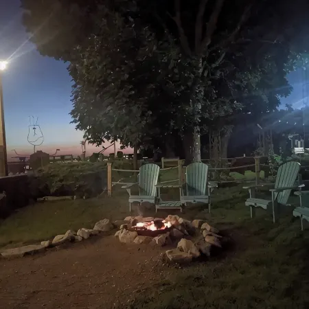 CJs Lakehouse is 1km to Point Pelee. Huge yard, firepit, pets welcome!