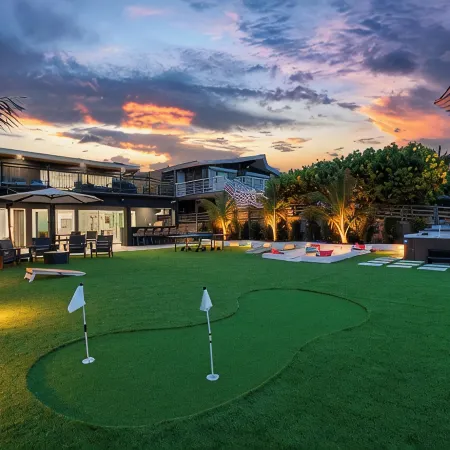 Oceanfront 6Bdrm 4.5BA w/ Movie Rm, Game Rm, Hot Tub, Fire Pit, Summer Kitchen
