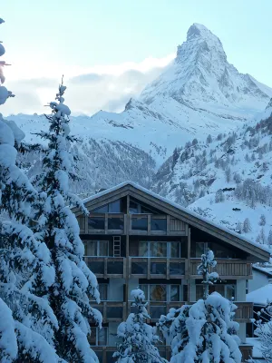 Zermatt centre - High standing all mod cons rental - View of the Cervin - 2つ星