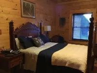 Spacious 5 bedrooms, three stories log cabin with WiFi, AC in charming Bronston