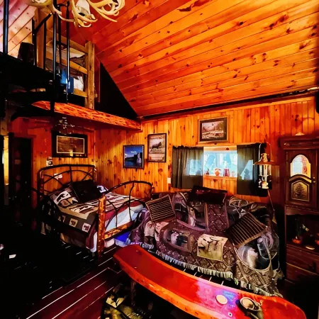 Charming Full Bed & 2 Twin Bed  cabin w/AC, Heat, WiFi in lovely Cooperstown,
