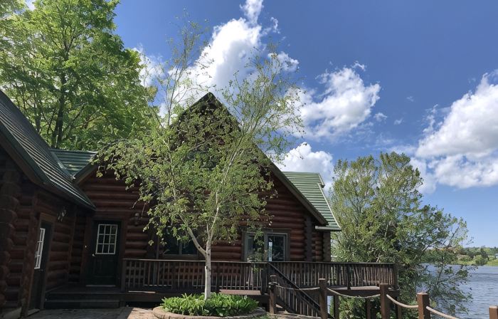 Keweenaw's Houghton Haven waterfront home. Secluded & private, yet close to town