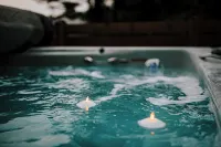 One of a Kind Meadowstream Lodge for 10 Walk Downtown SwimSpa Pool Hot Tub Combo - Alphydda