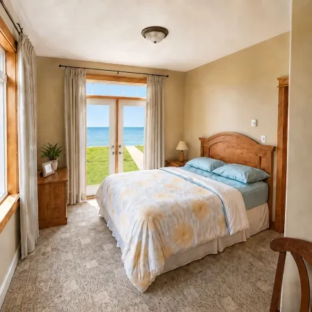 Oceanfront A-Frame Cottage | Stunning Bridge Views | Dog Friendly | Sleeps 8
