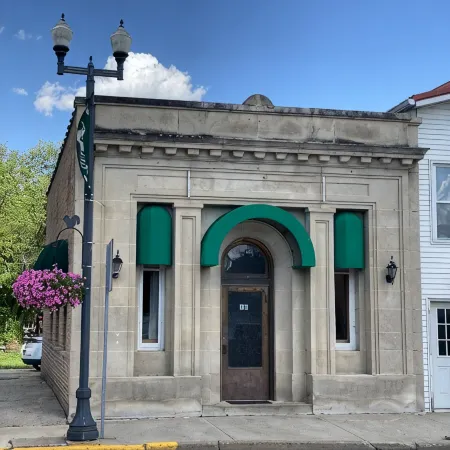 Historic Bank Building on the Elroy-Sparta State Trail