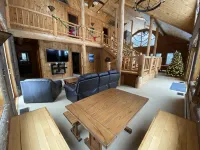Adirondack Waterfront Lodge Close to Old Forge with A/C and Heated Garage