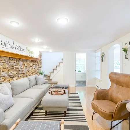 PENN STATE Country Creek Cottage w/ Hot Tub - ON Spring Creek and 7 miles to PSU