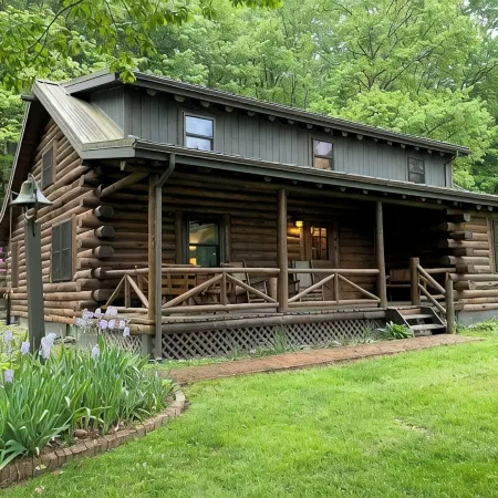 Secluded Log Cabin on 300 Acres Near the Heart of Amish Country Ohio