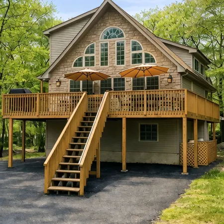 Lake Harmony Chalet • Hot Tub • Pool Table • Ping Pong • Fire Pit • Pets OK