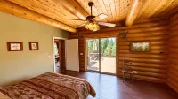 Luxurious & spacious log cabin rental. Family friendly. Lots of amenities.