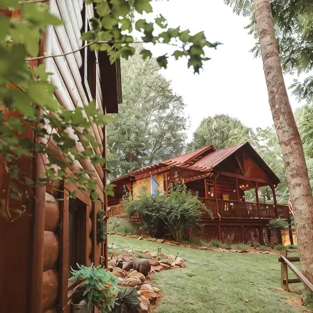 Peaceful Mountain Log Cabin Getaway with Hot Tub!