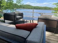 Secluded lakefront cottage with private beach LAKES REGION, DENMARK MAINE - Wifi