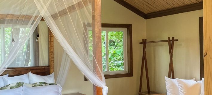 Tranquil Waterfall Studio, Oceanfront with Jungle Hiking and Starlink 巴斯蒂門多斯島住宿飯店