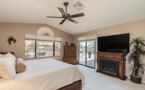 Charming 2-bedroom 2 bath home in Saddlebrooke one with private back yard.