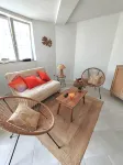 Apartment for 4 people Patio terrace 400 m from the beach Quartier du Parc - ห้องครัว
