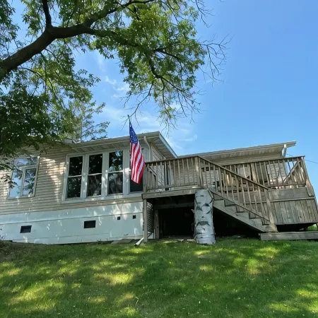 Adorable and bright lake house!  Retro feel all the modern amenities