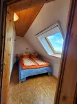 idyllic, sunny apartment at the natural swimming pond and with a fireplace - balcony