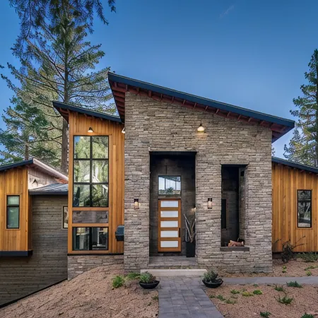 New modern home with spectacular view on 5 private acres