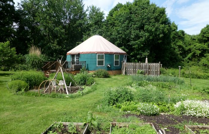 One-Of-A-Kind Yurt Surrounded by Waterfalls