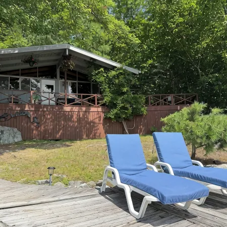 Private Cabin Island Escape Boat Required Pets Retreat Lakefront Sleeps 10