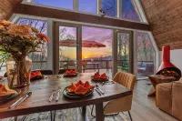 Lux Sunset Smoky Mountain Views! HotTub, GameRm & Theatre -Maggie Valley-Sylva - Mountain view