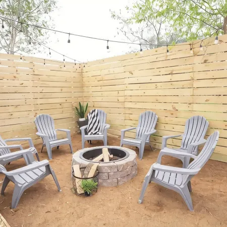 A pet friendly A-Frame with a hot tub & fire pit!