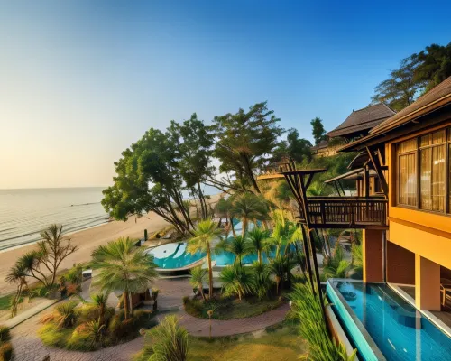 Nirvana  Beach Resort 涅槃海灘度假村 坎甜海滩附近的飯店