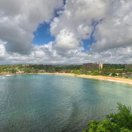 PRIVATE Ocean Front Cottage Over Looking  Beautiful Kalapaki Bay