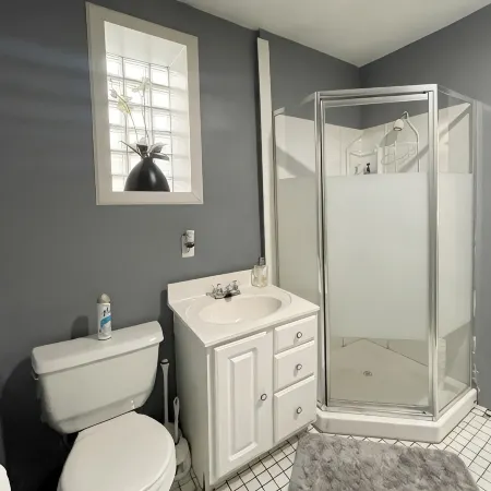 Private Downtown Apt, King Bed, Jet Bath, Fireplace, Grill, near Indiana Dunes