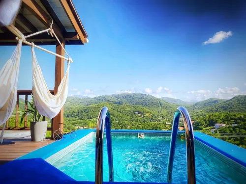 Secluded 2Bd/2Bath w/Private Pool, Quiet w/Breathtakin Views 7Mins to Rodney Bay - 3-Star