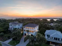 Ocean View~Heated Pool~Hot Tub~Golf~4Bed~2Bunk Rm-Camp Crescent Vacation Rentals - Wi-Fi