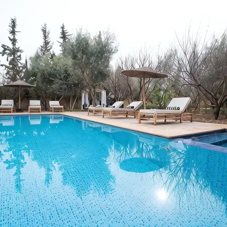 Villa Safran Ailleurs sous les Oliviers 15 minutes from the medina in Marrakech