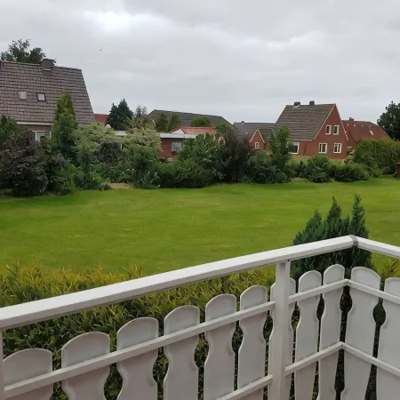 Upper apartment in Westeraccum with balcony