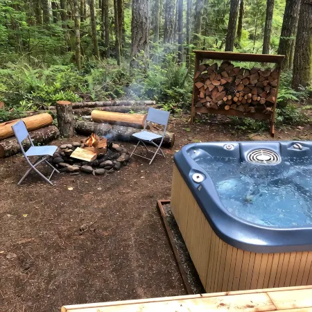🏔 Blue Ox Basecamp Cabin: WiFi, Hot tub, Fireplace by Mt Rainier National Park