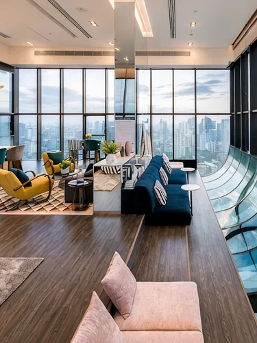 รูปภาพของ1 ห้องนอน พร้อมสระว่ายน้ำลอยฟ้าและเลานจ์ วิวเมือง | สถานีรถไฟฟ้า BTS เอกมัย