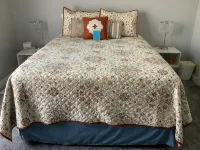 Modern comfort, small town charm. Room for all to visit, rest retreat or create